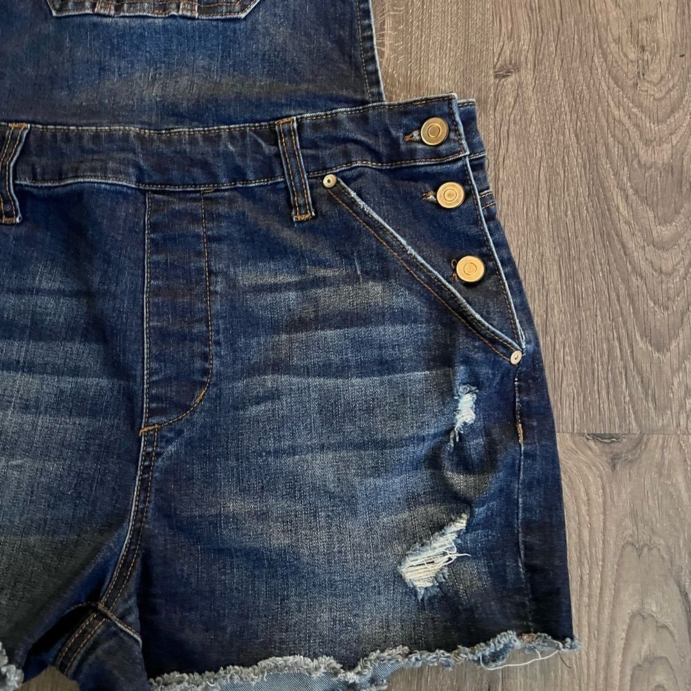No Boundaries Juniors' Fashion Shortalls Sz: L ( 11-13 ) - Picture 3 of 5